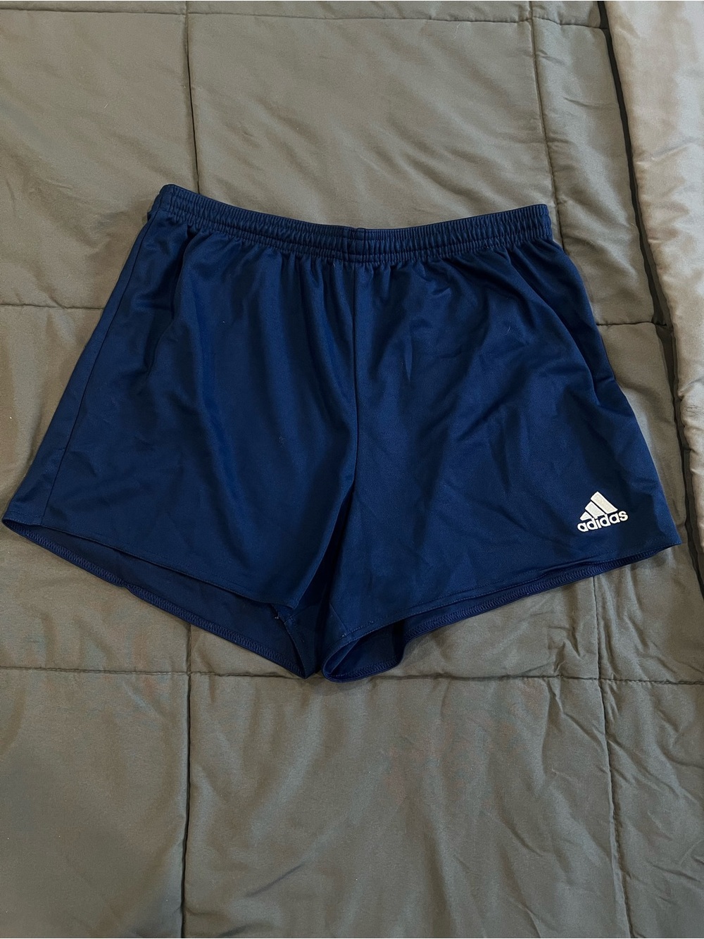 adidas Women's Dark Navy Athletic Shorts with Logo